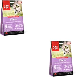 Orijen Kitten | Doppelpack | 2 x 340 g | Alleintrockenfutter für Katzen | Kann dabei helfen Kitten optimal zu versorgen | Enthält 15 frische oder rohe Zutaten | Mit Geflügel product image
