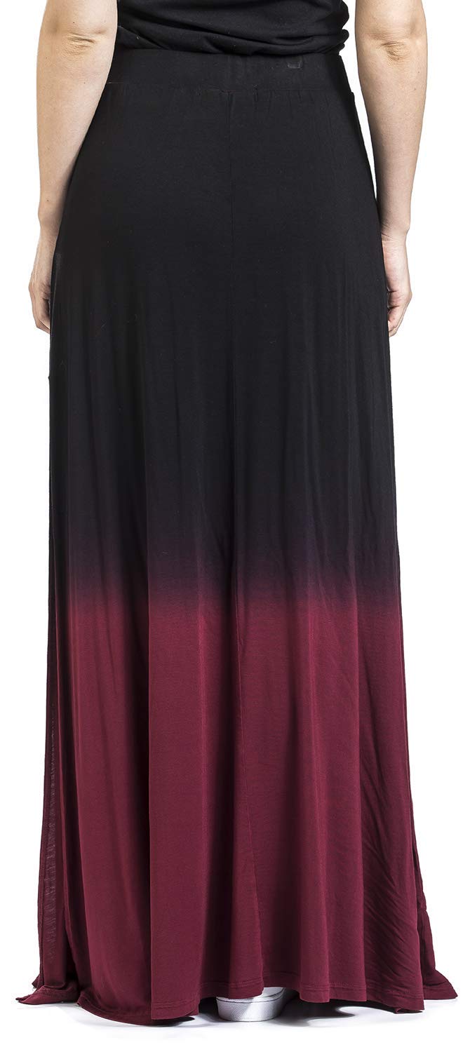 Black Premium by EMP Damen schwarz-roter Rock mit Farbverlauf