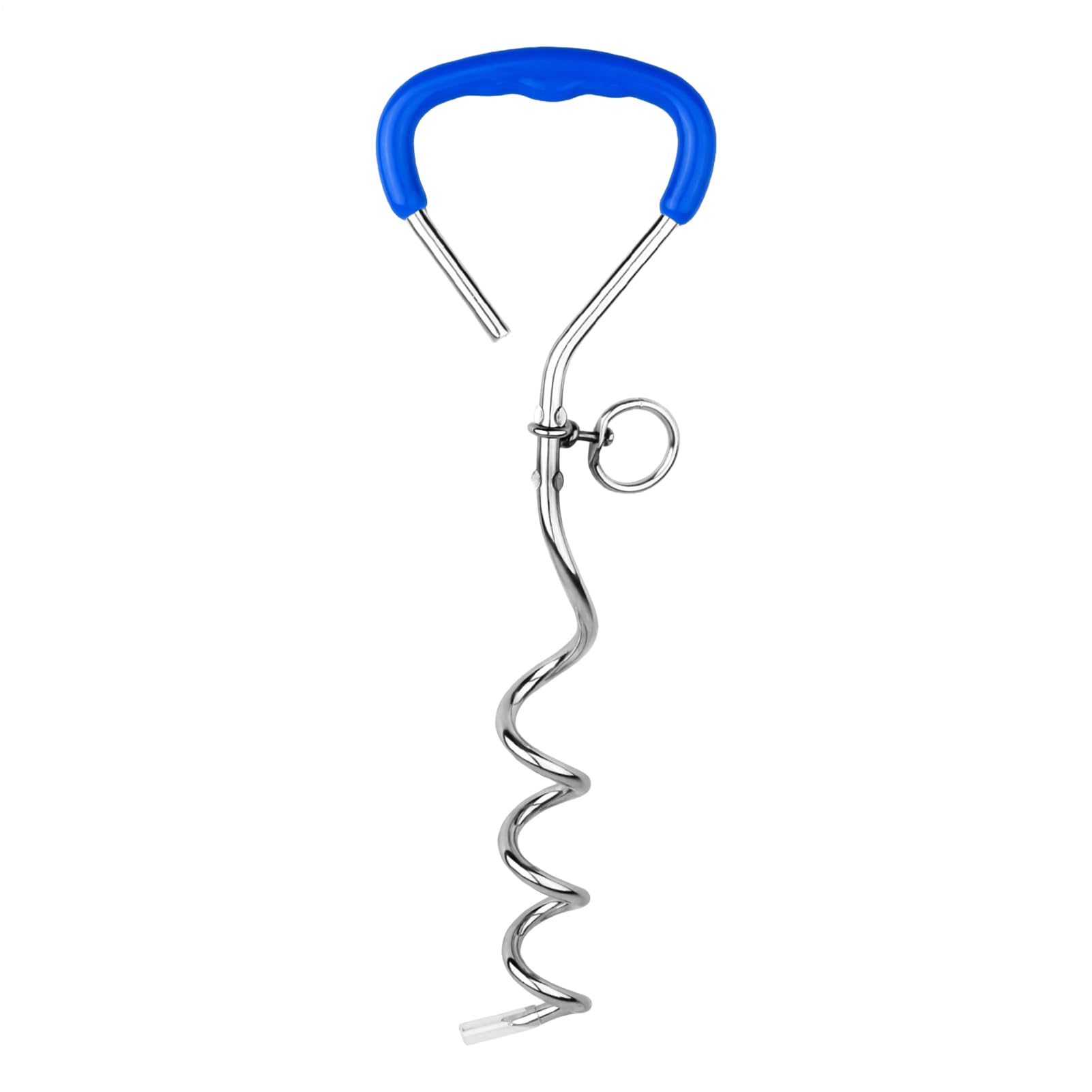 Pallone di ancoraggio, 40 cm x 9 cm, 1 pezzo, ancoraggio a terra, per cani di grandi dimensioni, ancora, blu/nero