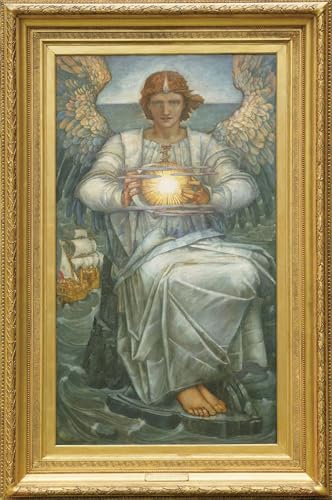 Impression d'affiches L'ange de d'Edward Reginald Frampton Toile 60x90cm