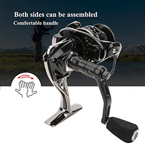 Alomejor Angelrolle Rechts Links Austauschbar Casting Spinning Fishing Wheel Für Salzwasserfisch Köder Eisfischen – Bild 7