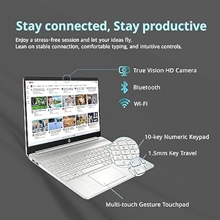 HP Ordinateur portable professionnel de 15,6" FHD, Intel Core i5-1135G7, 16 Go de RAM DDR4, 1 To SSD PCIe, carte graphique Intel Iris Xe, pavé numérique, webcam, Wi-Fi 5, Bluetooth, argent, Win 11 Pro