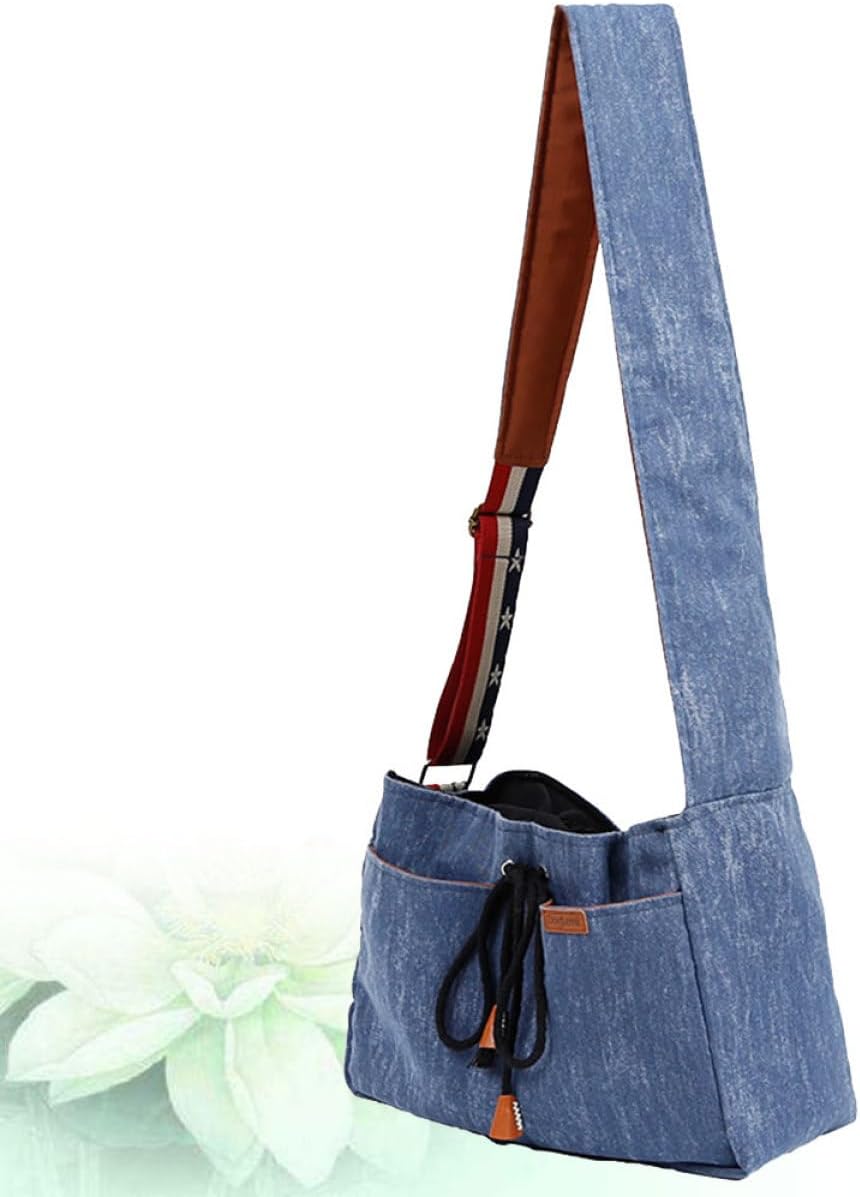 Portable Pet Sling Bag for Dogs and Cats Outdoor Travel Carrier Ventilation Mesh and Safety Rope