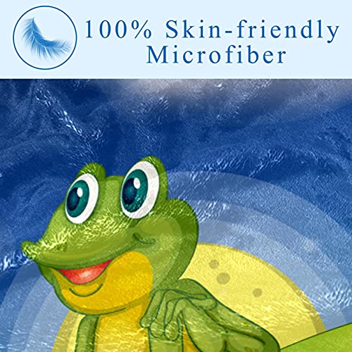 Couverture grenouille 150x100 cm douce et chaude pour lit et canapé