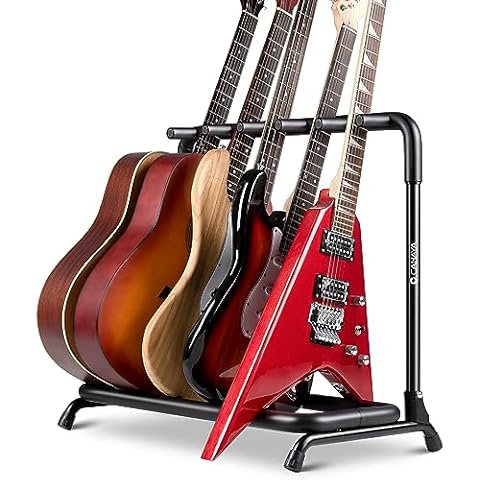 CAHAYA Folding Guitar Stand for 5 Instruments Cover