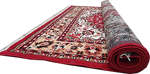 Image of Home Decore Acrylic Carpet for Your Living Room & Drawing Room Aywhere in Your Home (150x210 Red Colour)- 5x7 Feet