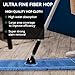 60 Inch Commercial Dust Mop Head: Replacement Medium Washable Industrial Mop Head Sweeper and Janitorial Replacement Blue