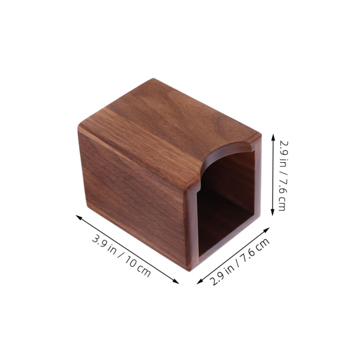 Porte-crayons en Bois Noyer 2 Pièces, Rangement Bureau Élégant