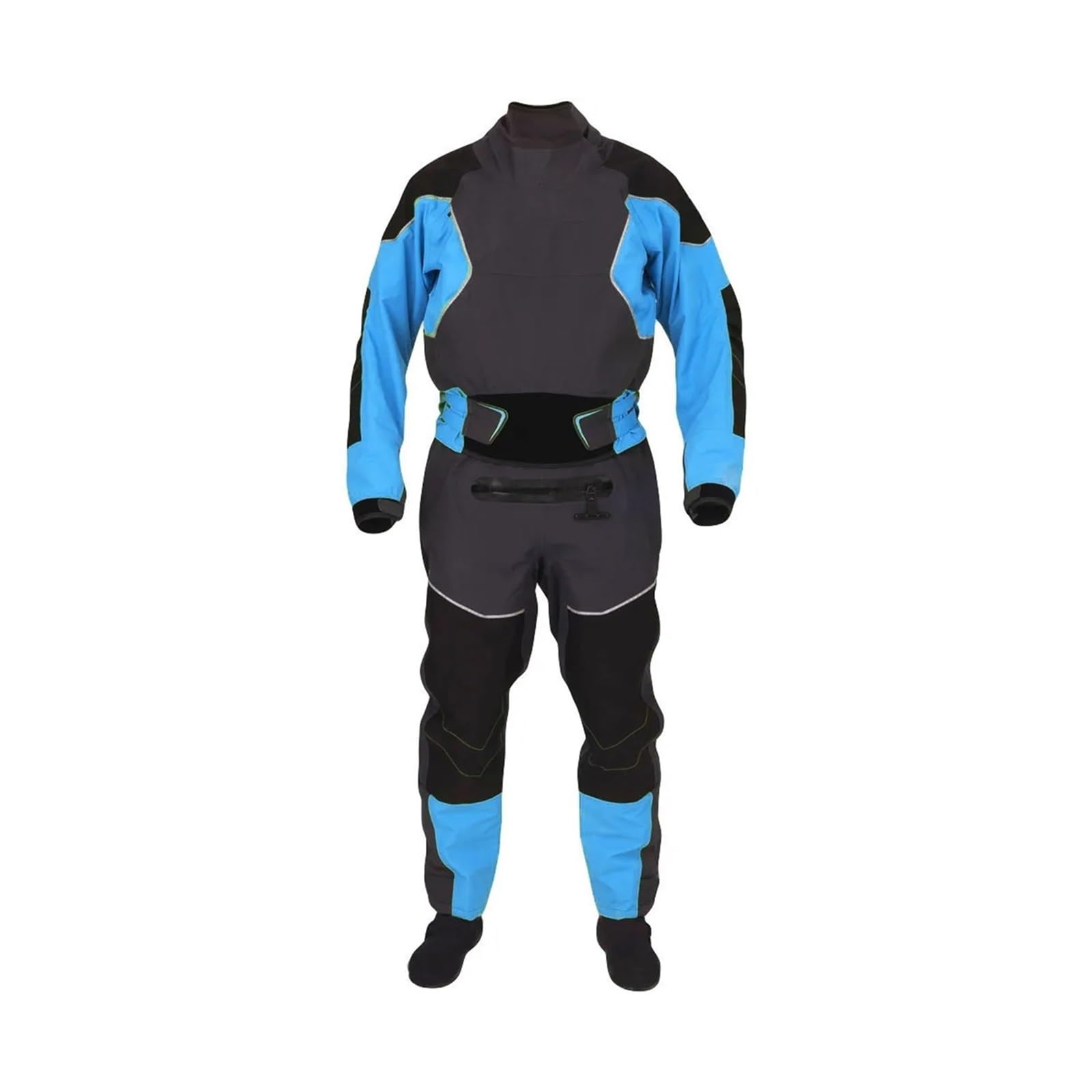Combinaison étanche de kayak 4 couches for hommes Joints en latex au cou et aux poignets Surjupe à double réglage Velcro néoprène verrouillable Pour dériveur, voile et kayak