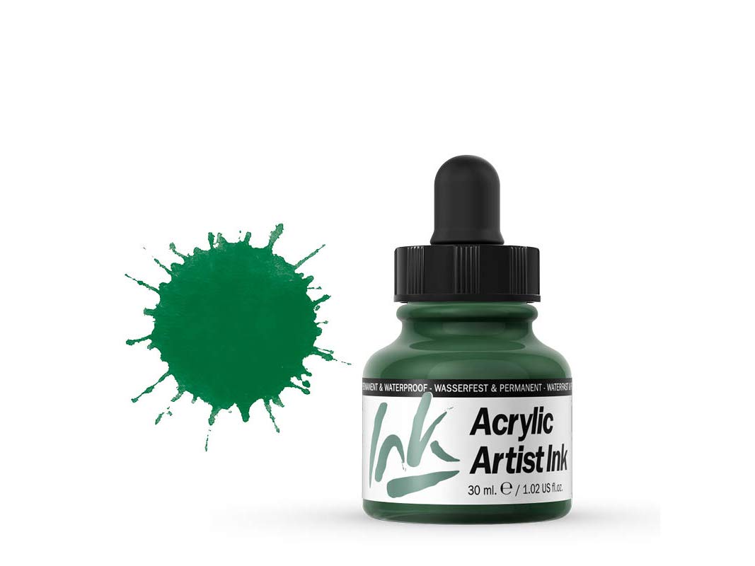 VallejoArtist Acrylic Ink 30 ml, Dark Green