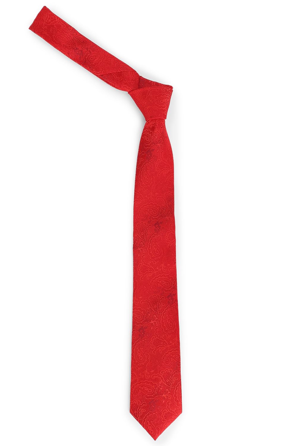 van heusen Men Red Tie Pocket Square And Cufflink-picture-12