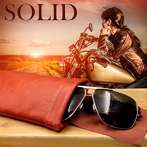 Image of Soft Sunglasses case | Large Glasses Case Holder - Eyeglass Pouch Squeeze Top | Glasses pouch Lightweight Extra Layers
