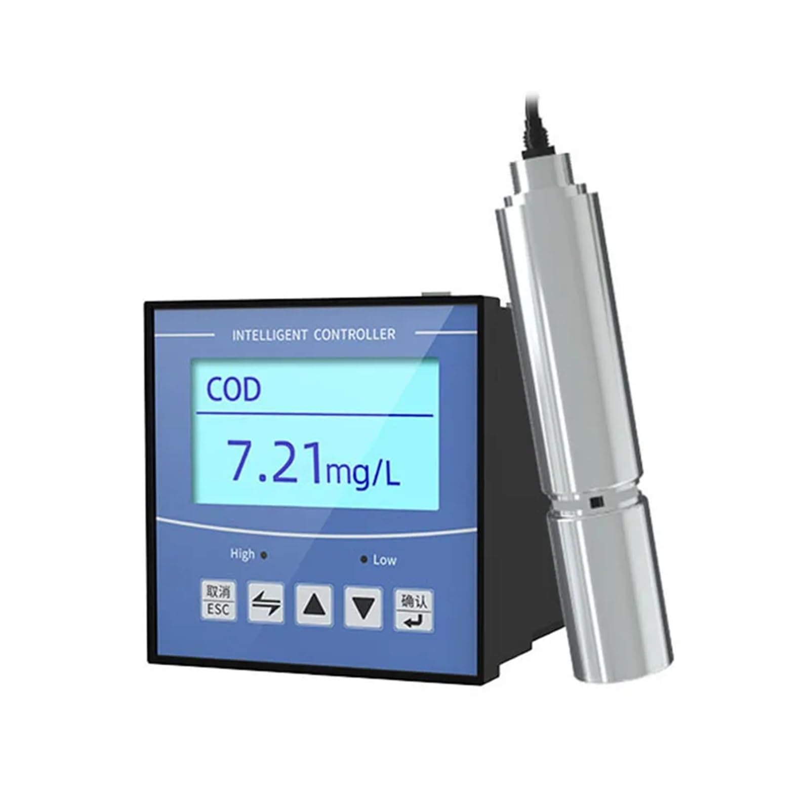 Medidor de turbidez digital, Detector de DQO calidad del agua Tratamiento en línea aguas residuales Análisis materia orgánica Sensor monitoreo turbidez y humedad para tratamiento de agua(COD-05)