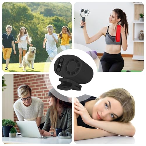 Ventilador personal con clip de 100 velocidades portátil para senderismo 5