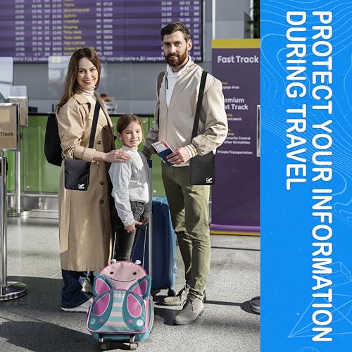 Anti-theft shoulder bag for travel - faraday bag for phone and passports - rfid blocking pouch3