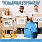 Reginary 24 Pcs Backpack 17" Backpacks Foldable Lightweight Bookbags Student Outdoor Travel School Book Bag with Storage Bag (Blue) - Image 3