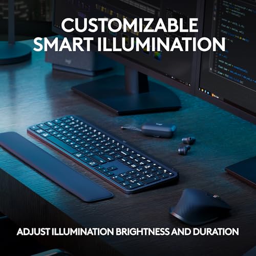 Image of Logitech MX Keys S Wireless Keyboard, Low Profile, Fluid Precise Quiet Typing + MX Master 3S Bluetooth Edition Wireless Mouse, No USB Receiver - Ultra-Fast Scrolling, Ergo, 8K DPI, Graphite