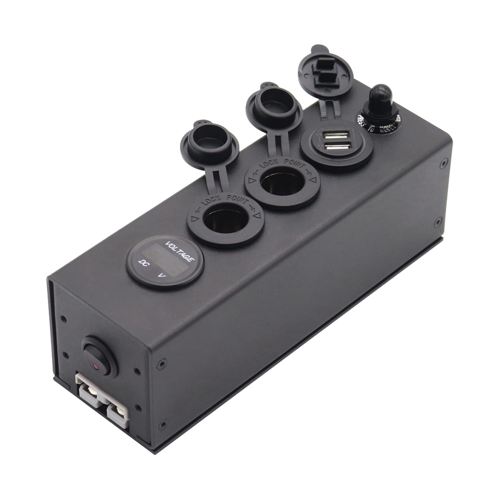 Hanzete Multifunzione Power Box 3 in1 Alimentatore Voltmetro Caricabatteria da Auto