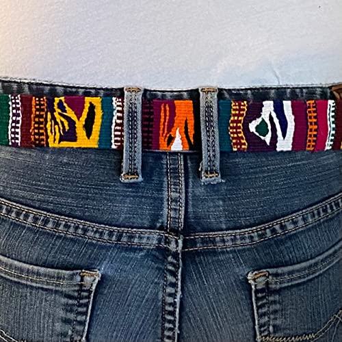 Colorful Hat Bands, Traditional Guatemalan Handmade Hatband, Wrap Around Self Tie, Belt, Birds, Girl and Boy Motifs,4