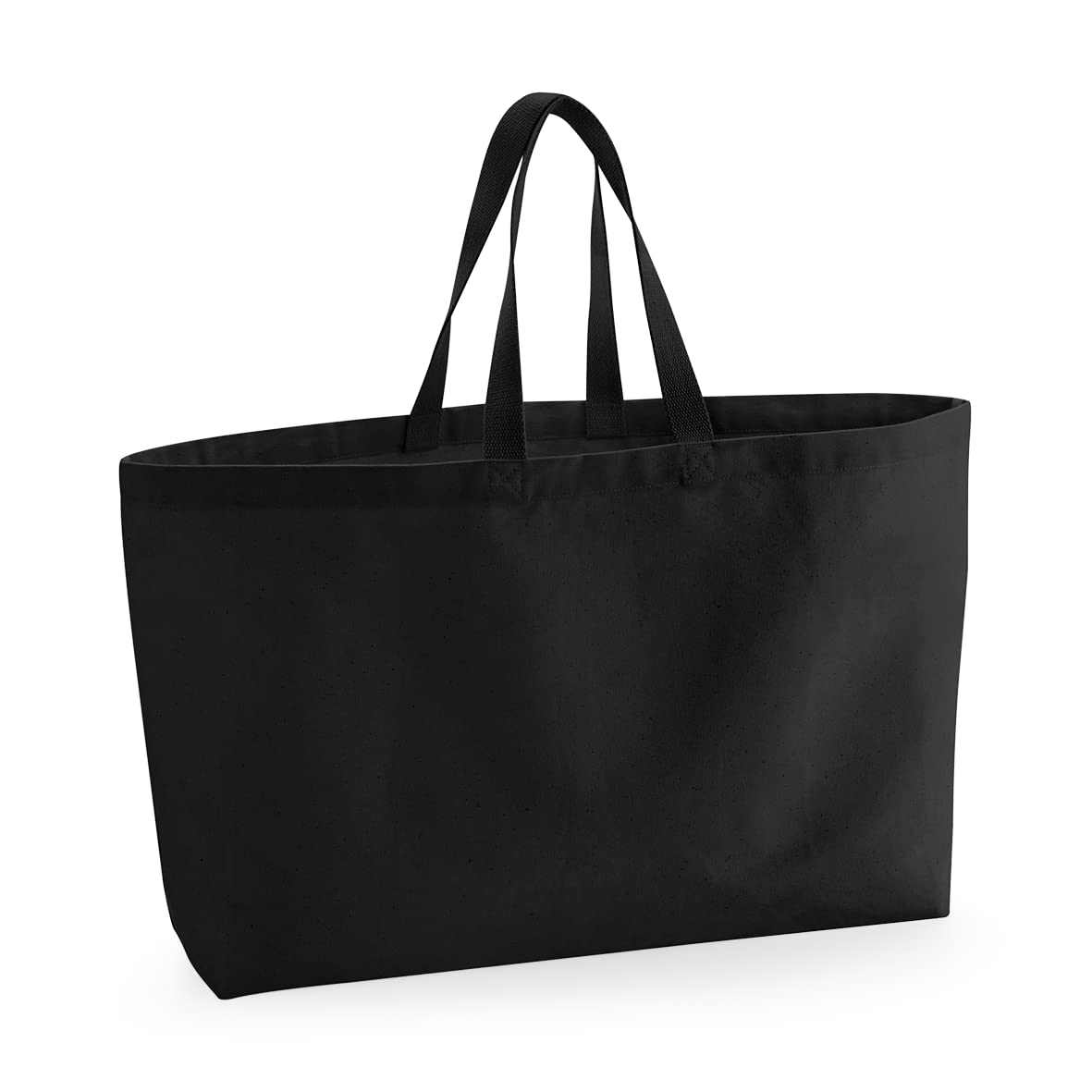 Westford Mill W696 Oversized Canvas Tote Bag - Black