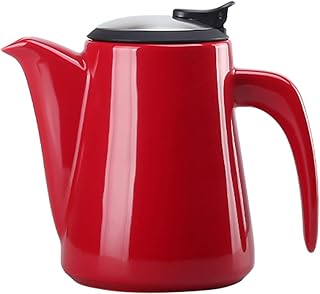 Pichet à Eau Bouilloire froide en céramique avec poignée anti-échappée lampe de luxe Théière de luxe à haute température pichet résistant à la température pour thé parfumé, boissons, café Carafe Eau