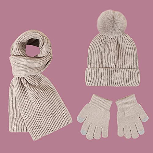 Gorro, bufanda y guantes de invierno para niños de 2 a 7 años 6