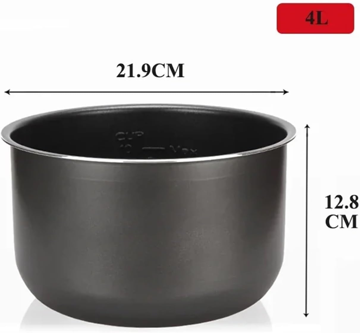 1.6/3L/4L/5L/6L Electric Pressure Cooker Liner Rice Pot Gall Black Inner Accessories Cooker Parts,Compatible For Midea(4L)