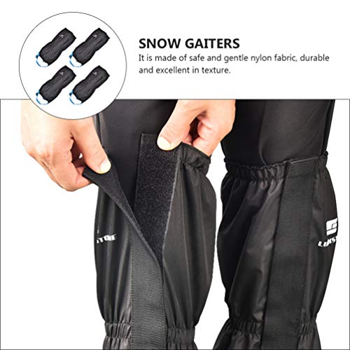 CLISPEED 2 Pares Nylon Leg Polainas Polainas de Inicialização para Correr Ao Ar Livre Mochila de Cam