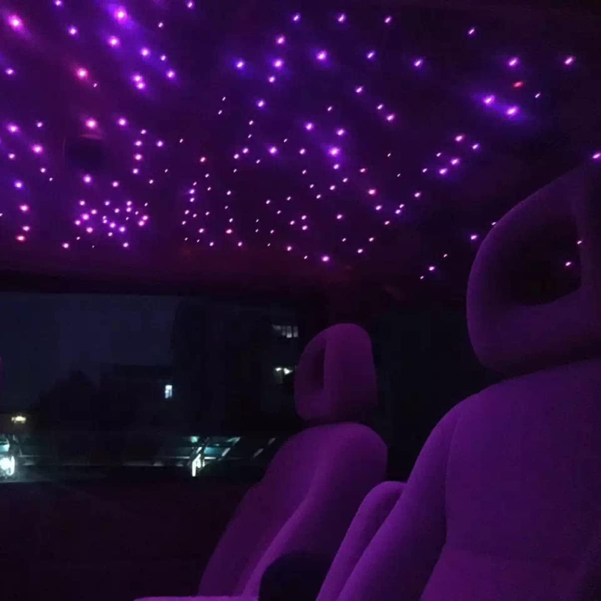 Uonlytech 3sets Fiber Optic Light Cable 0.75mm Side Glow Fiber Optics for Dog Ceiling Screen Sky Flexible Non- Decorations 100pcs*3