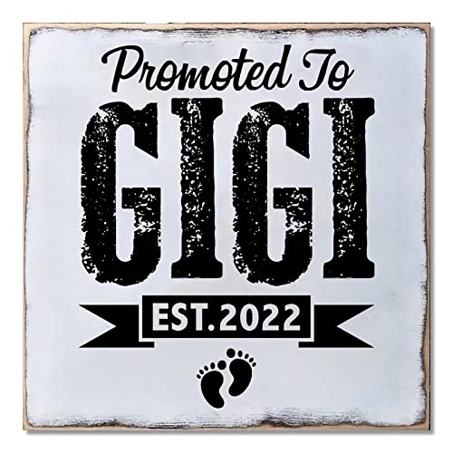 Plaque en bois Promoted To Gigi : finis les murs de cuisine vides