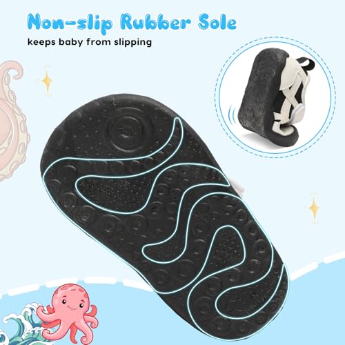 Image of Scurtain Baby Shoes Boy Girl First Walking Shoe Infant Crib Breathable Sneakers Lightweight Barefoot Shoes for Babies