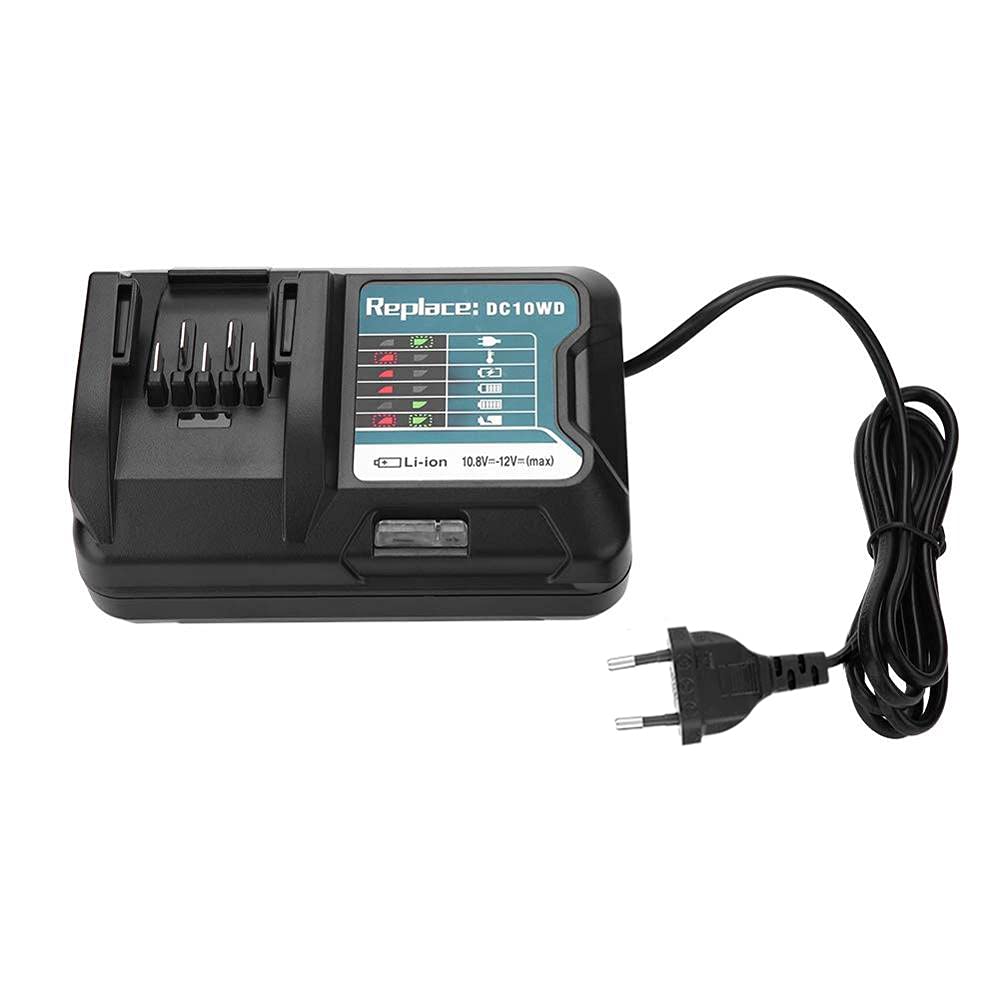 Yongluo Lithium-ion Battery Recharger 10.8 12.0V Batteries Replacement Recharging Device Compatible with DC10WD BL1016 BL1021B BL1041B FD05