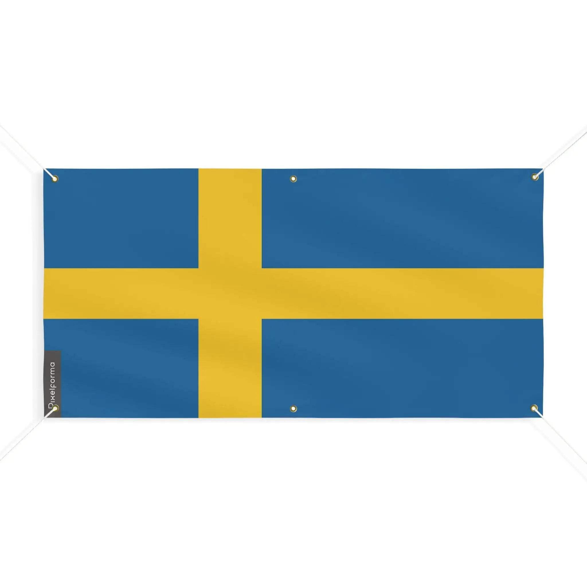 Drapeau de la Suède 120x240cm avec 6 oeillets taille M - 4