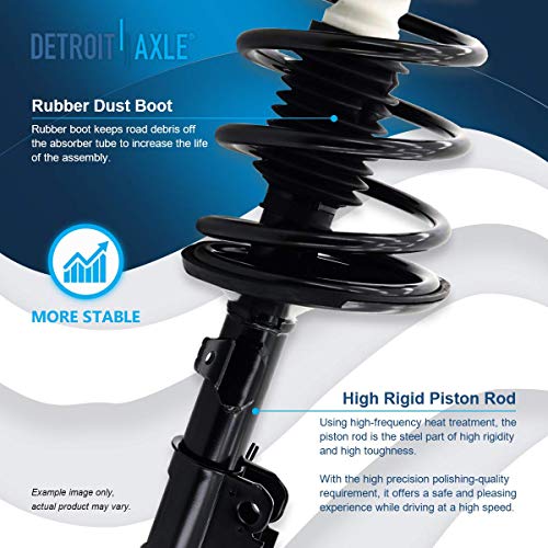 Image of Detroit Axle - Front 6pc Struts Sway Bars for Toyota Camry Avalon Solara Lexus ES300, Sway Bar Links Front and Rear Struts w /Coil Spring Replacement Suspension Kit