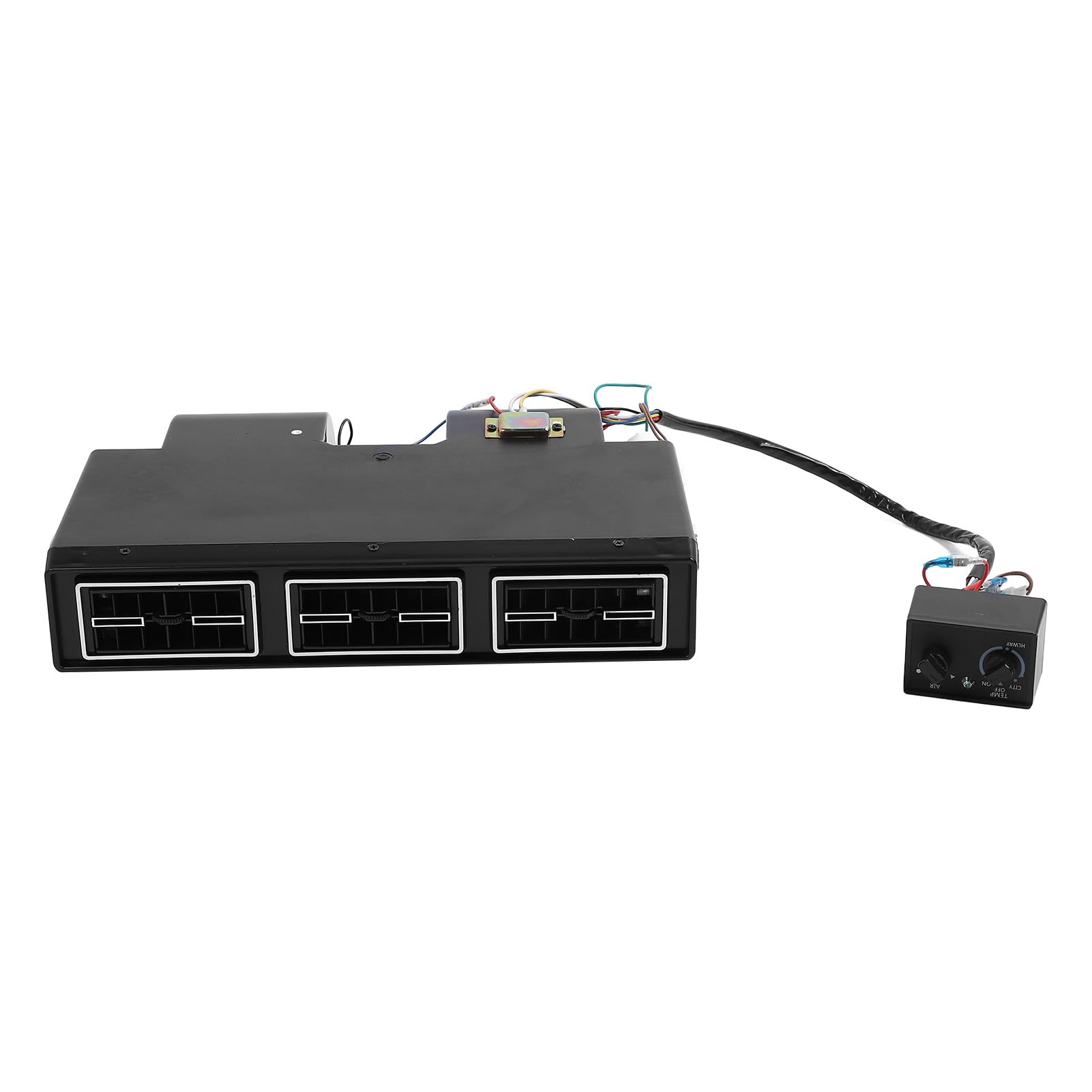 Kit Evaporatore AC Sotto il Cruscotto ABS Lega di Alluminio Unità di Raffreddamento Universale Sotto il Cruscotto 12V Termostato Elettronico a 3 velocità per Uso Retrofit di Camion per Auto