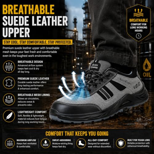 Image of Allen Cooper 1156 Steel Toe Leather Safety Shoe