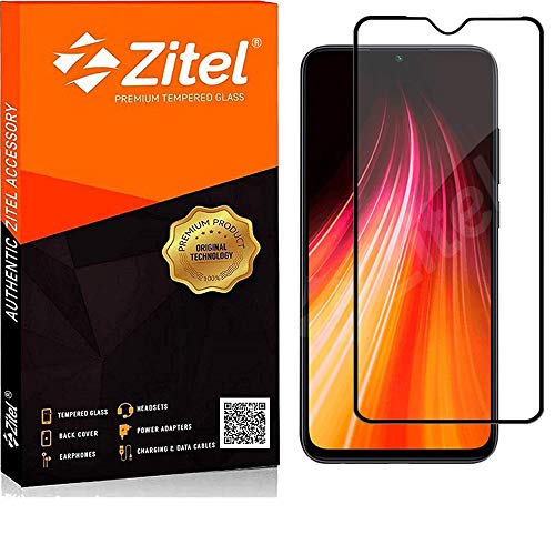 Image of Zitel Screen Protector for Redmi Note 8 Tempered Glass Edge-to-Edge 6D Screen Guard With Installation Kit