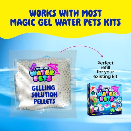 Image of Aqua Fairy Water Pets Solution Refill - 3 Pack Magic Elf Toy Powder Kit - Optimized Solution for DIY Squishy Maker Set - Make Your Own Squishes Toys Craft - Compatible with Most Water Gel Kits