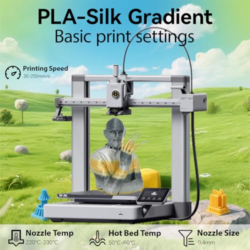 Image of Silk Rainbow Black Gold Silver PLA 1.75mm 1kg Shiny 3D Printer Filament FDM | Silk finish Gradient Shiny Smooth transition Neatly wound Low warping Color Change 1kg spool 2.2lbs for Bambu Prusa AMS