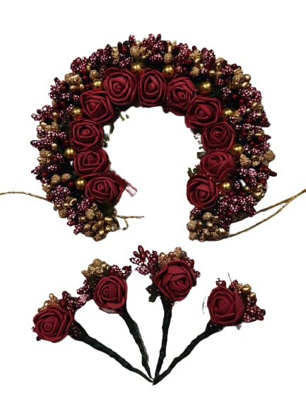 VJP Malina floral gajra - 4pins