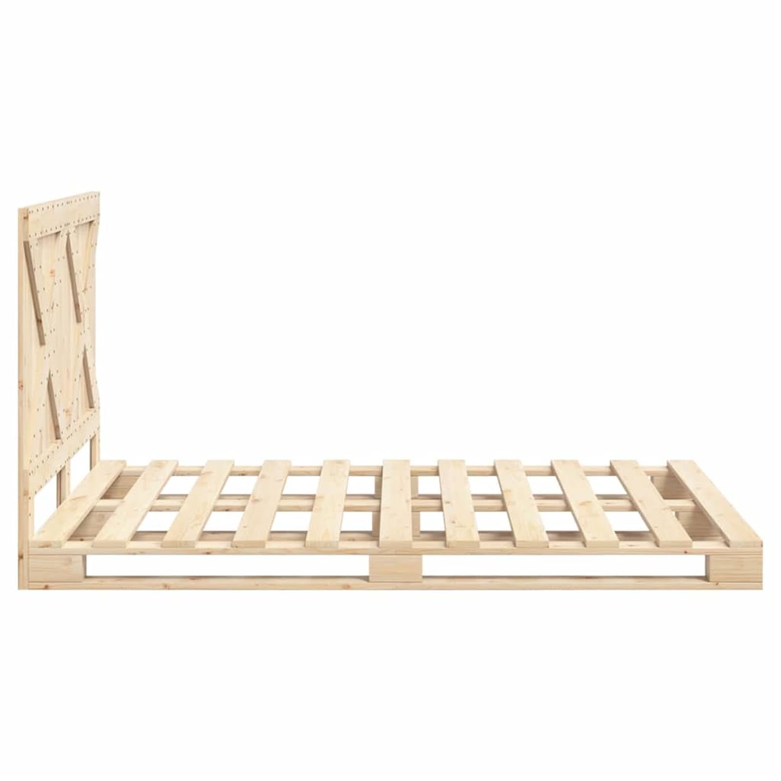 WGYHOME Cama de Madera Maciza 140 x 200 cm con listones resistentes – Madera de pino macizo de 20 mm, Muebles de Dormitorio para Parejas