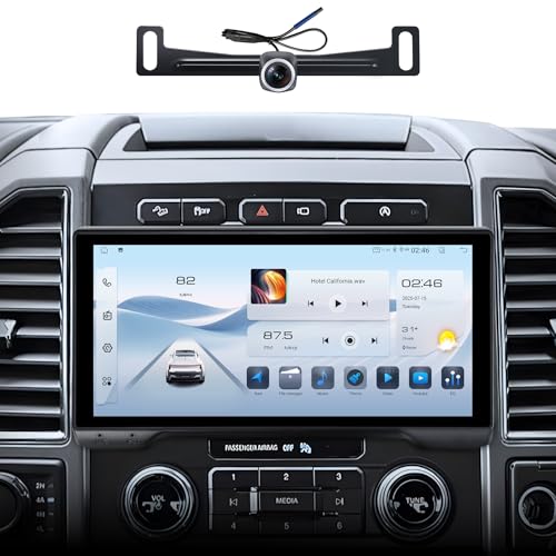 10.33 inch (4G+64G) Android Radio for Ford F150 2015-2020,F250 F350 F450 2017 2018 2019 Stereo Upgrade Supports B&O System Carplay Android Auto GPS Navigation Bluetooth 5GWiFi SWC Headunit