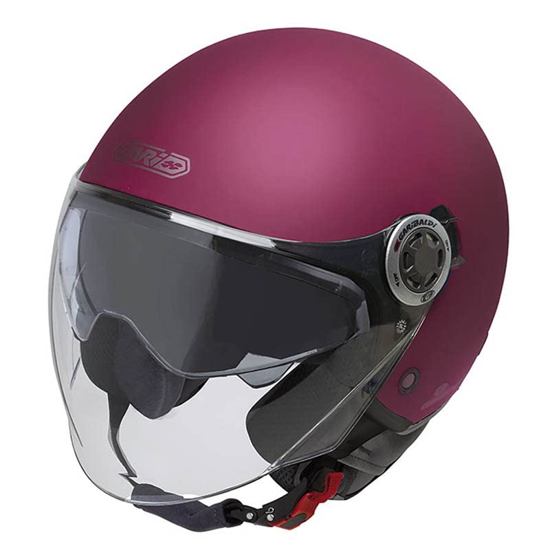 GARIBALDI G20 Fucsia Mate - Casco de Moto Jet Abierto con Visor Solar - Homologado ECE