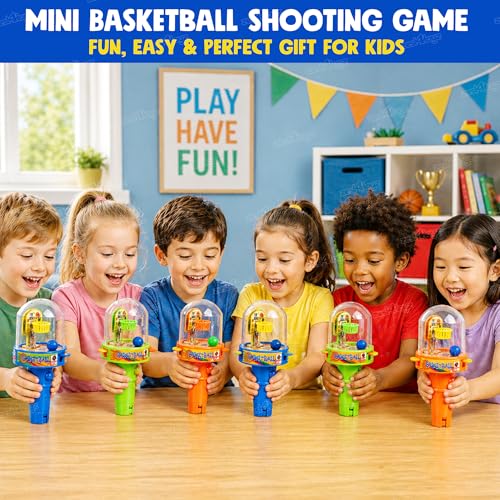 Image of Zest 4 Toyz Mini Finger Basketball Shooting Game Toy for Kids Handheld Mini Basketball Game Indoor Games Toy for Boys & Girls Toy Birthday Gift for Kids Assorted (Pack of 6)