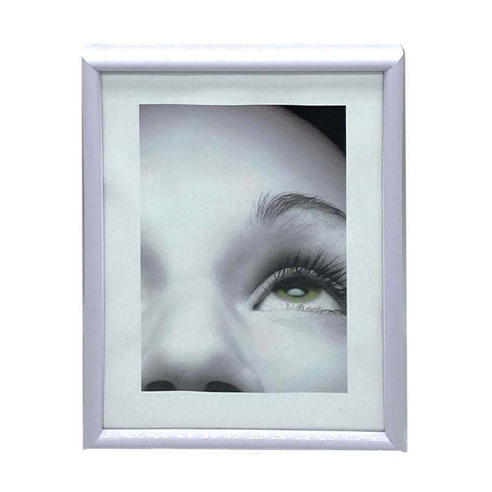 PLUS HOME Marcos De Foto O Portafoto Plastico Blanco 40X50 De Pared Y Panel De Cristal Sencillo Para Decorae Y Regalo
