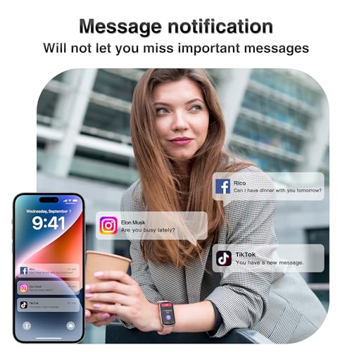 Image of Fitness Tracker, Smart Watches for Women Men with 24 /7 Heart Rate /Blood Pressure /Blood Oxygen Monitor, Sleep Tracker, Calories&Step Counter, IP68 Waterproof Health Activity Trackers for Android&iPhone