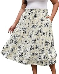 Beige With Black Flower