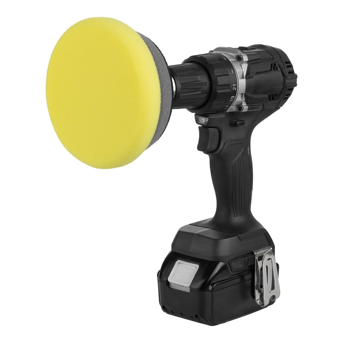 CLEANOFANT Universal POLITUR Set für Akku-Schrauber & Bohrmaschine | Polierset für Wohnwagen & Wohnmobil - Inkl. Adapter, Polierteller, Pad & Poliertuch - Entfernt Kratzer & Gebrauchsspuren