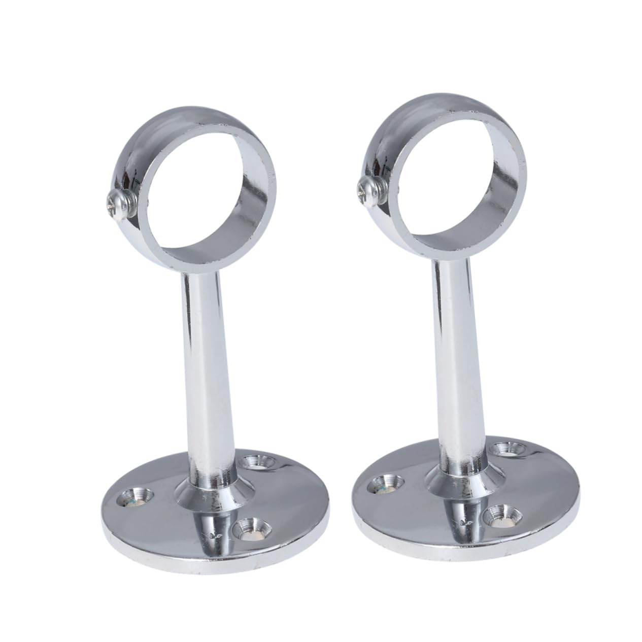 VOSAREA 2PCS Closet Rod Hanger Bracket Heavy Duty Wardrobe Rail Support for Clothes Hanging Bedroom Bathroom and Kitchen Secure Mounting Included