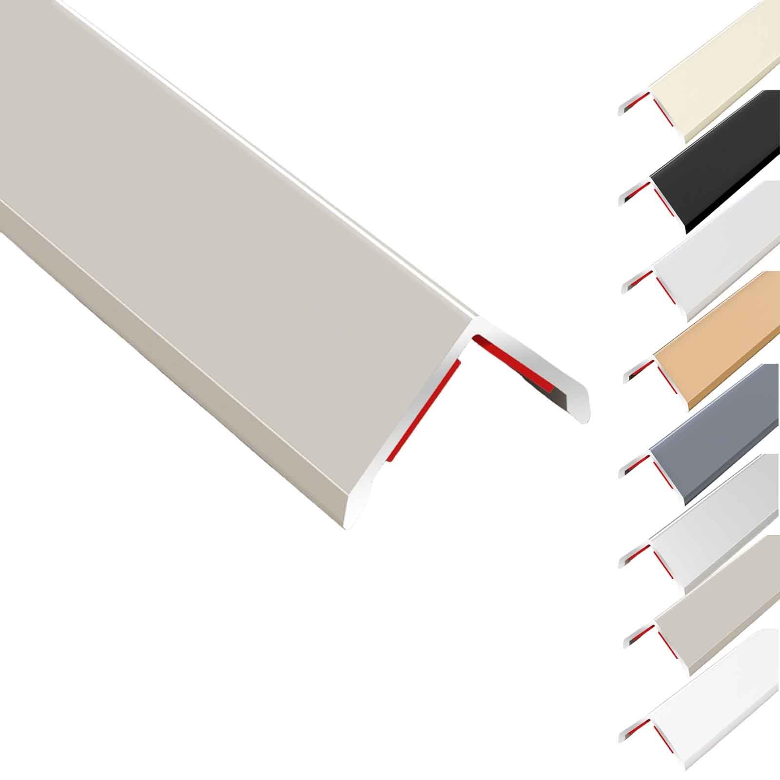 Aluminium Wall Corner Protector, Self Adhesive Metal Edge Guard, L Molding Corner Guards With 90° Angle For Wall Door Frame Cabinet Baseboard Protection And Decoration(Gray White,2.5x125cm)